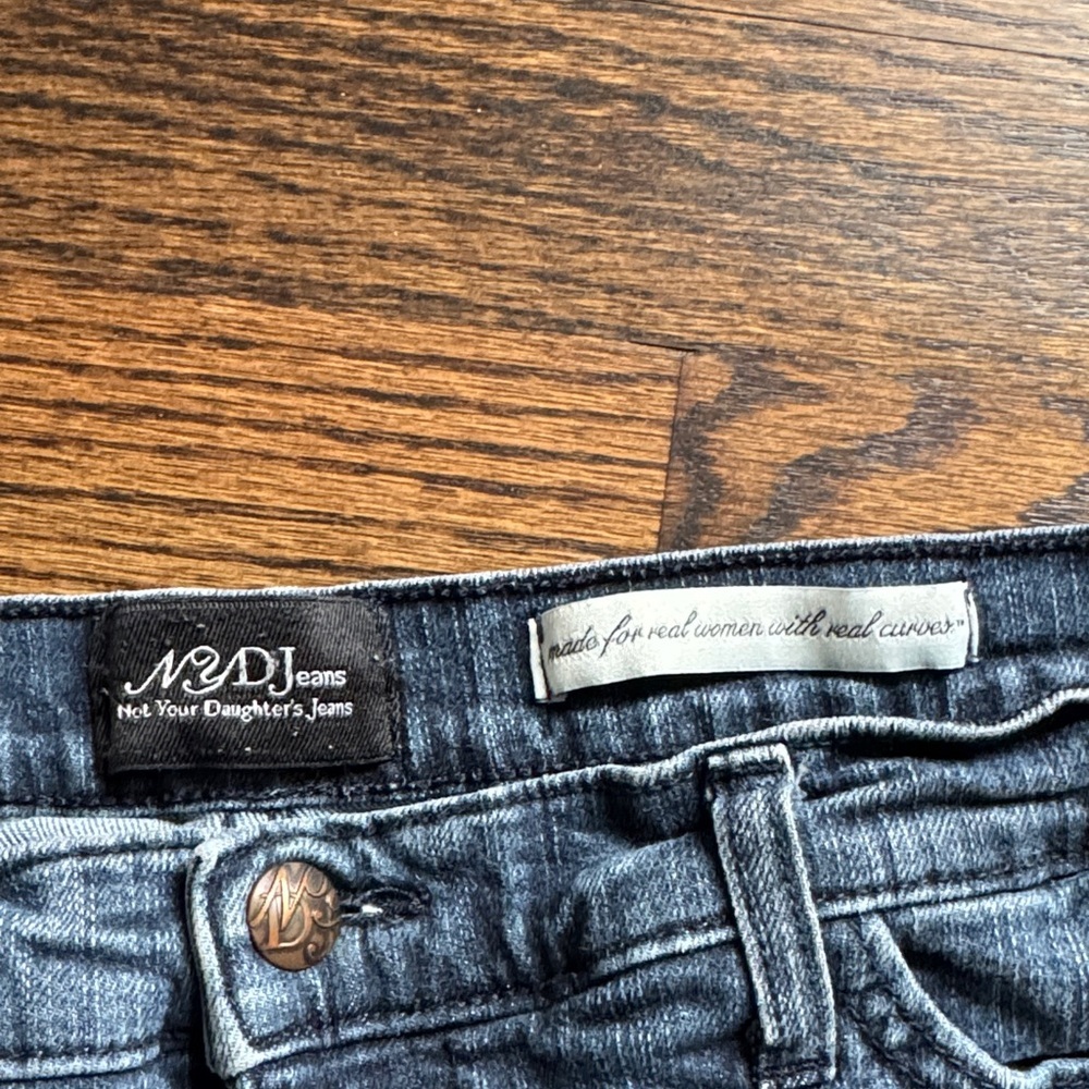 NYDJ Straight-Leg Jeans in Dark Blue Wash size 14 - Picture 2 of 6